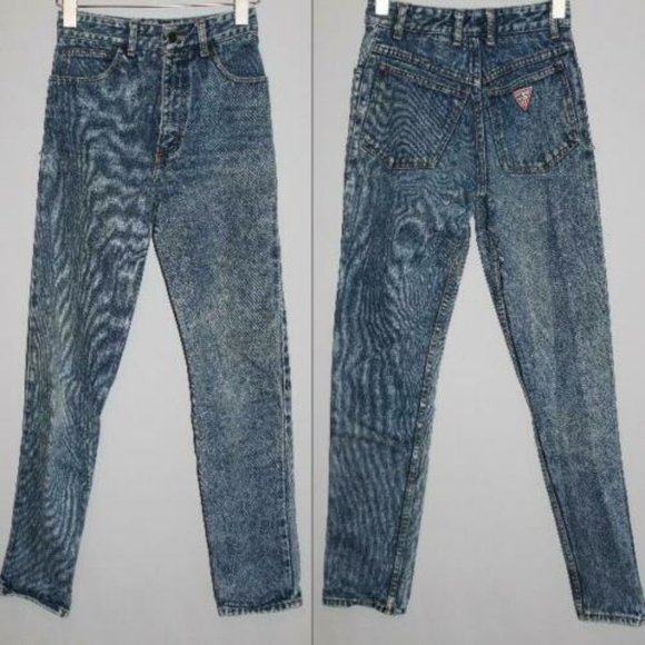 Vintage Guess High Rise Tapered Jeans HW9692 - Picture 9 of 10
